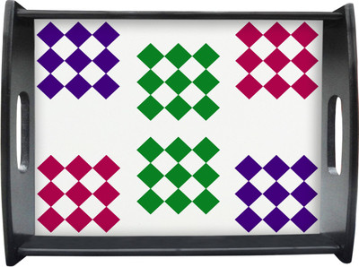 71% OFF on Sajawathomes Colorfull Square Pattern Printed Wood Tray Multicolor, Pack of 1 71% OFF on Sajawathomes Colorfull Square Pattern Printed Wood Tray Multicolor, Pack of 1