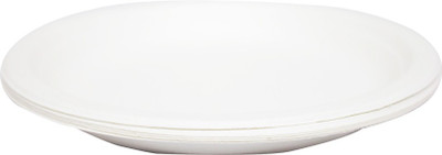 Simply Urbane 10 Round Shape Dinner Plates Debossed Earthenware Plate White, Pack of 25 Simply Urbane 10 Round Shape Dinner Plates Debossed Earthenware Plate White, Pack of 25