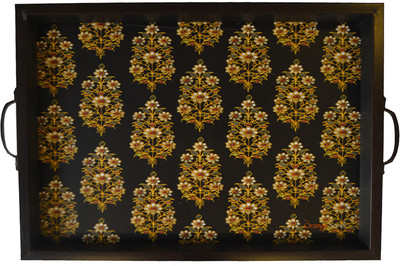 3% OFF on The Orange Sand Jewels Printed Wood Tray Black, Pack of 1 3% OFF on The Orange Sand Jewels Printed Wood Tray Black, Pack of 1