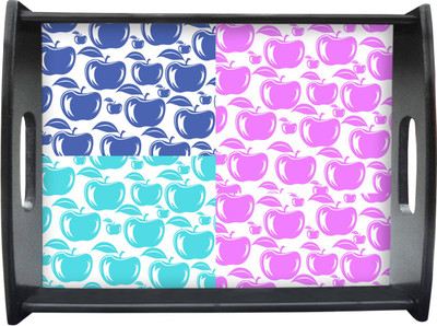 71% OFF on Sajawathomes Beautifull Apple Pattern Printed Wood Tray Multicolor, Pack of 1