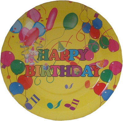 Shop A Party Happy Birthday Printed Paper Plate Shop A Party Happy Birthday Printed Paper Plate