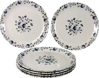 72% OFF on DSS Leaves Printed Melamine Plate Blue, Pack of 6 72% OFF on DSS Leaves Printed Melamine Plate Blue, Pack of 6