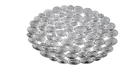 90% OFF on Sutra Decor Round Spiral Decorative Fruit/Flower Table Placement Embellished Iron Tray Black, Pack of 1 90% OFF on Sutra Decor Round Spiral Decorative Fruit/Flower Table Placement Embellished Iron Tray Black, Pack of 1