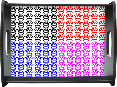 71% OFF on Sajawathomes Mukut Shape Pattern Printed Wood Tray Multicolor, Pack of 1 71% OFF on Sajawathomes Mukut Shape Pattern Printed Wood Tray Multicolor, Pack of 1