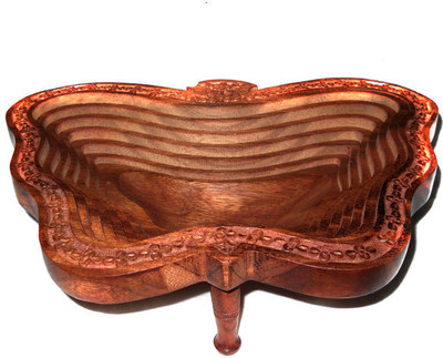 40% OFF on Crafts Paradise Butterfly Shape Spring Design Engraved Wood Tray Brown, Pack of 1 40% OFF on Crafts Paradise Butterfly Shape Spring Design Engraved Wood Tray Brown, Pack of 1