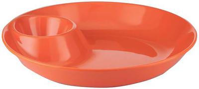 4% OFF on Borosil Round_Snack_Mate Solid Melamine Plate Orange, Pack of 1 4% OFF on Borosil Round_Snack_Mate Solid Melamine Plate Orange, Pack of 1