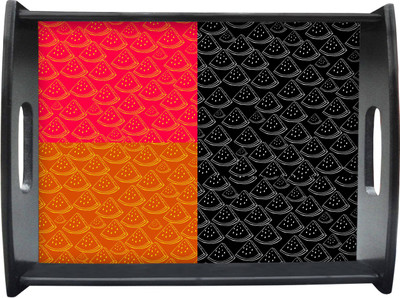 71% OFF on Sajawathomes Slice Watermelon Pattern Printed Wood Tray Multicolor, Pack of 1