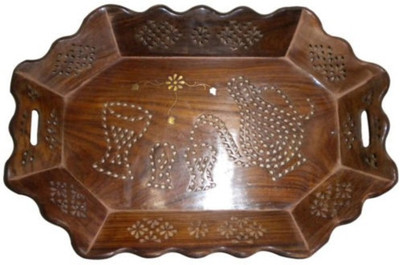 69% OFF on Onlineshoppee AFR649 Solid Wood Tray Brown, Pack of 1 69% OFF on Onlineshoppee AFR649 Solid Wood Tray Brown, Pack of 1