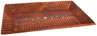 43% OFF on Onlineshoppee AFR245 Solid Wood Tray Brown, Pack of 1 43% OFF on Onlineshoppee AFR245 Solid Wood Tray Brown, Pack of 1