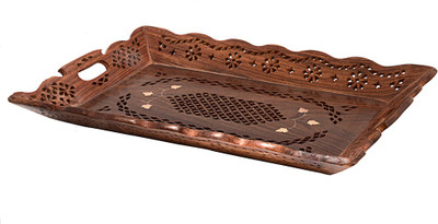 38% OFF on Woodstock Hand Carved Embossed Wood Tray Brown, Pack of 1 38% OFF on Woodstock Hand Carved Embossed Wood Tray Brown, Pack of 1