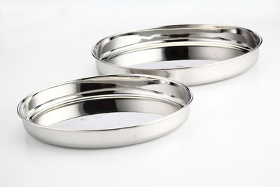 35% OFF on Lime Kumcha811 Solid Stainless Steel Plate Set Silver, Pack of 2 35% OFF on Lime Kumcha811 Solid Stainless Steel Plate Set Silver, Pack of 2