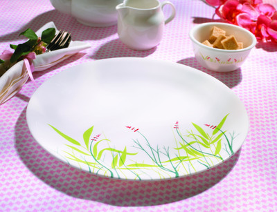 15% OFF on Corelle India Impressions Breeze 6 Pcs Dinner Printed Glass Plate Set White, Green, Pack of 6 15% OFF on Corelle India Impressions Breeze 6 Pcs Dinner Printed Glass Plate Set White, Green, Pack of 6