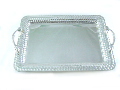 25% OFF on Ekaani Dotted Hammered Silver Plated Tray Silver, Pack of 1 25% OFF on Ekaani Dotted Hammered Silver Plated Tray Silver, Pack of 1