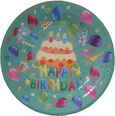 Shop A Party Happy Birthday Cake Printed Paper Plate Shop A Party Happy Birthday Cake Printed Paper Plate