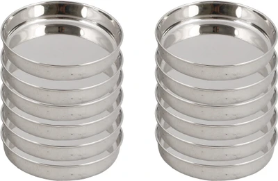 29% OFF on Ndura Khumchi 06 Solid Stainless Steel Plate Silver, Pack of 12 29% OFF on Ndura Khumchi 06 Solid Stainless Steel Plate Silver, Pack of 12