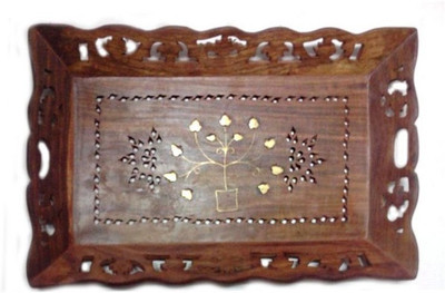 50% OFF on Onlineshoppee AFR577 Solid Wood Tray Brown, Pack of 1 50% OFF on Onlineshoppee AFR577 Solid Wood Tray Brown, Pack of 1