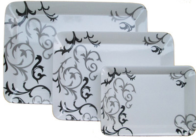 33% OFF on Czar CT01 Printed Melamine Tray Set Multicolor, Pack of 3 33% OFF on Czar CT01 Printed Melamine Tray Set Multicolor, Pack of 3