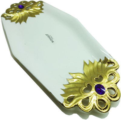 80% OFF on Soogo Italy Italian Embossed Ceramic Tray White, Pack of 1 80% OFF on Soogo Italy Italian Embossed Ceramic Tray White, Pack of 1