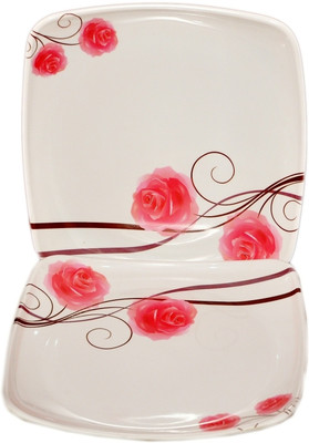 29% OFF on Maharaja Roseroy6pcs1 Printed Melamine Plate Set White, Pack of 6