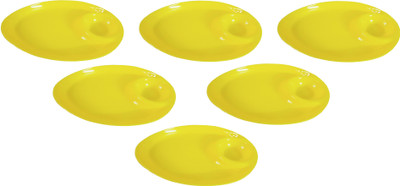29% OFF on THW Two Sections Mango Design Acrylic Solid Plastic Plate Set Yellow, Pack of 6 29% OFF on THW Two Sections Mango Design Acrylic Solid Plastic Plate Set Yellow, Pack of 6