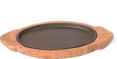 20% OFF on I.Hoemz Sizzler Oval Medium Solid Iron Tray Set Brown, Pack of 1