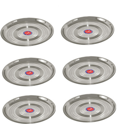 12% OFF on Spano Dinnerplate-2 Embossed Stainless Steel Plate Set Steel, Pack of 6 12% OFF on Spano Dinnerplate-2 Embossed Stainless Steel Plate Set Steel, Pack of 6