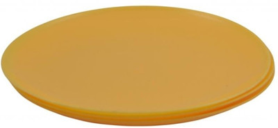 Shreya Impex Micro Quarter Solid Plastic Plate Set Yellow, Pack of 3 Shreya Impex Micro Quarter Solid Plastic Plate Set Yellow, Pack of 3