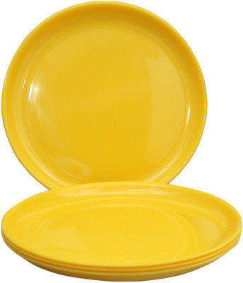 5% OFF on SKI Homeware Microsafe Round 12 inch Solid Plastic Plate Set Yellow, Pack of 6 5% OFF on SKI Homeware Microsafe Round 12 inch Solid Plastic Plate Set Yellow, Pack of 6