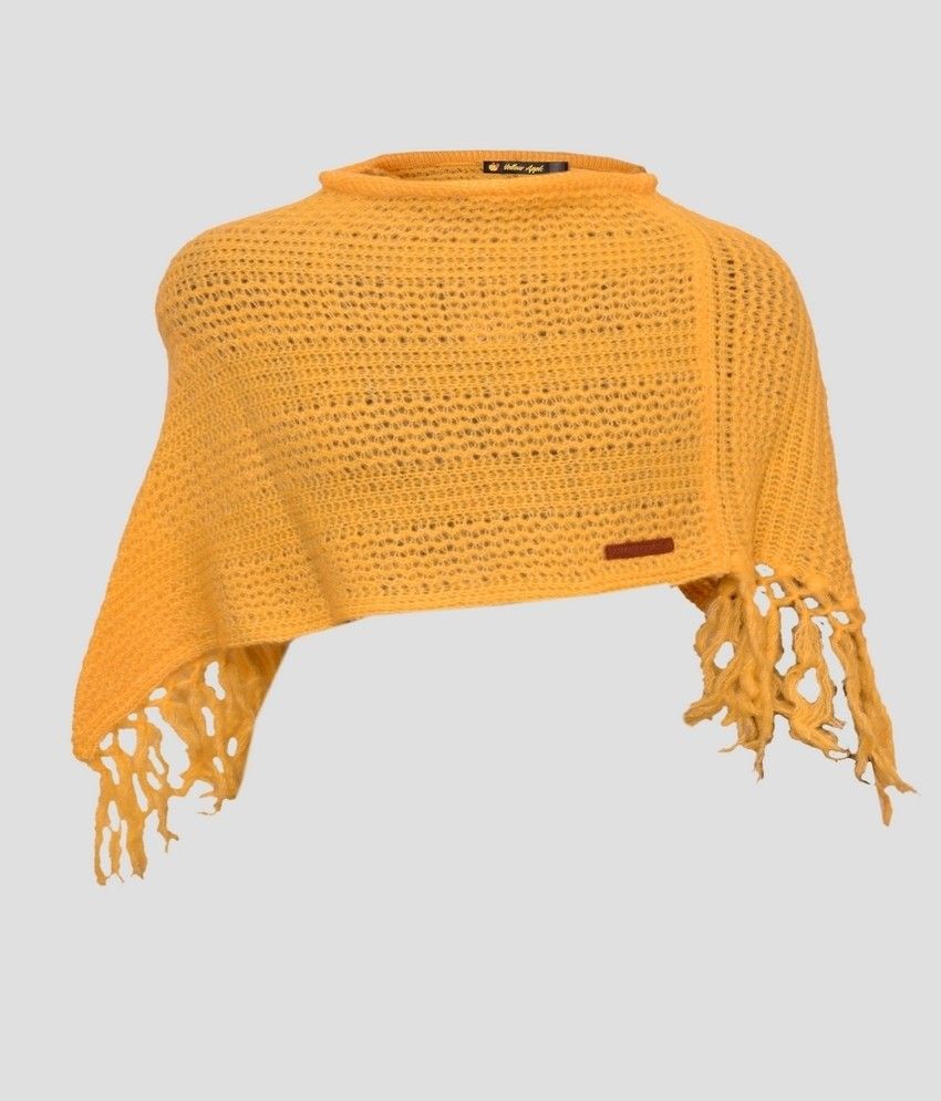 Yellow Apple Wool Poncho Yellow Apple Wool Poncho