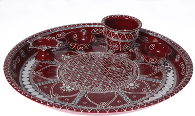 60% OFF on Smile2u Retailers Steel Pooja & Thali Set