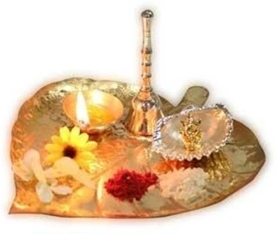 1% OFF on Gifts By Meeta Iron Pooja & Thali Set