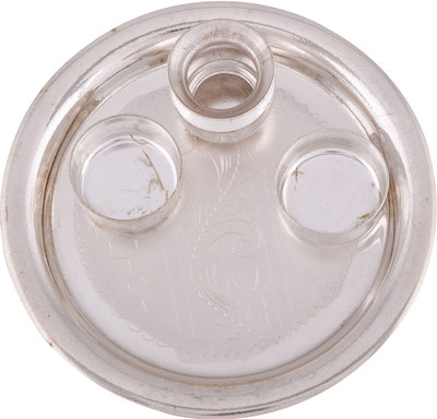 60% OFF on GS Museum Silver Plated Pooja & Thali Set