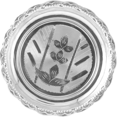 Jpearls Silver Pooja & Thali Set 1 Pieces, Silver