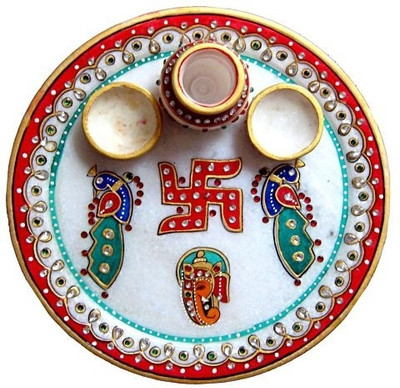 36% OFF on Chitrahandicraft Marble Pooja Thali Marble Pooja & Thali Set 36% OFF on Chitrahandicraft Marble Pooja Thali Marble Pooja & Thali Set