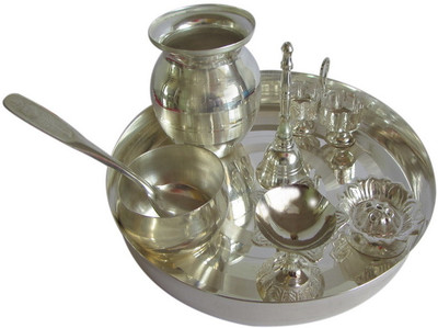 18% OFF on Galaxy Stainless Steel Pooja & Thali Set 18% OFF on Galaxy Stainless Steel Pooja & Thali Set