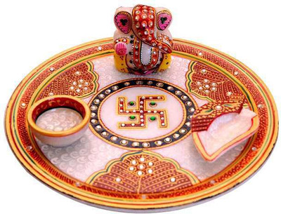 60% OFF on Siona Crafts Marble Pooja & Thali Set 60% OFF on Siona Crafts Marble Pooja & Thali Set