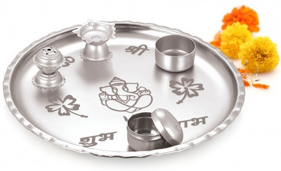 59% OFF on Gurukrupa Stainless Steel, Silver Pooja & Thali Set 59% OFF on Gurukrupa Stainless Steel, Silver Pooja & Thali Set