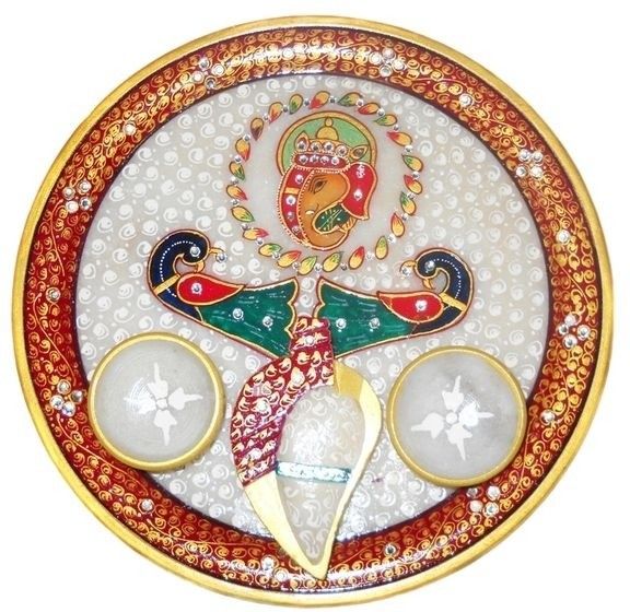 52% OFF on Crafts Paradise Simple and Sober Ganesha Designer Stoneware Pooja & Thali Set 52% OFF on Crafts Paradise Simple and Sober Ganesha Designer Stoneware Pooja & Thali Set