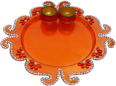 58% OFF on Rastogi Handicrafts Polyresin Pooja & Thali Set 58% OFF on Rastogi Handicrafts Polyresin Pooja & Thali Set