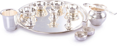 6% OFF on Ojas New Laxmi Pooja Set Silver Plated Pooja & Thali Set 6% OFF on Ojas New Laxmi Pooja Set Silver Plated Pooja & Thali Set