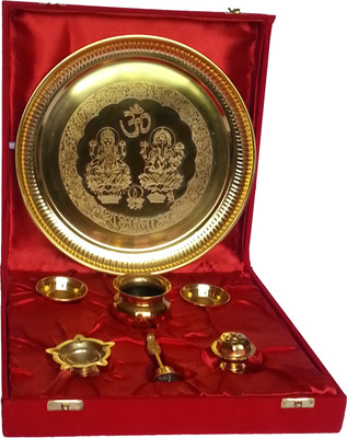 44% OFF on Jupiter Gifts And Crafts Lakshmi -ganesh Brass Pooja & Thali Set 44% OFF on Jupiter Gifts And Crafts Lakshmi -ganesh Brass Pooja & Thali Set