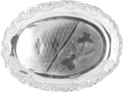 Jpearls Silver Pooja & Thali Set 1 Pieces, Silver Jpearls Silver Pooja & Thali Set 1 Pieces, Silver