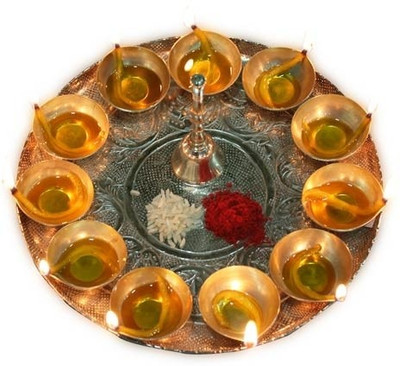 1% OFF on Gifts By Meeta Steel Pooja & Thali Set 1% OFF on Gifts By Meeta Steel Pooja & Thali Set
