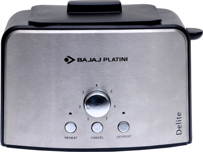 Bajaj Platini Delite 800 W Pop Up Toaster (Silver) Bajaj Platini Delite 800 W Pop Up Toaster (Silver)