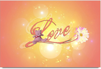 34% OFF on Amy Cute Teddy With Flower Love Paper Print 34% OFF on Amy Cute Teddy With Flower Love Paper Print