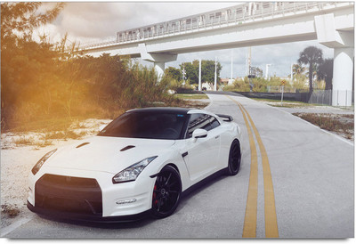 58% OFF on White Car Poster Paper Print
