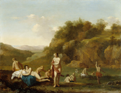 7% OFF on Landscape With Bathing Nudes By Cornelis Van Poelenburgh Dutch About Fine Art Print
