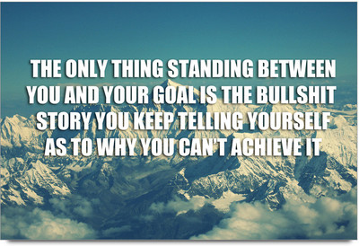 62% OFF on Motivational Quote On Achieve It Paper Print