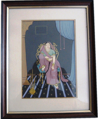 31% OFF on ICB Rajasthani Sethani painting on Paper sheet Paper Print