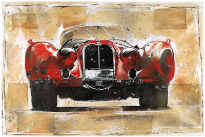 Montage - Vintage Red Fine Art Print